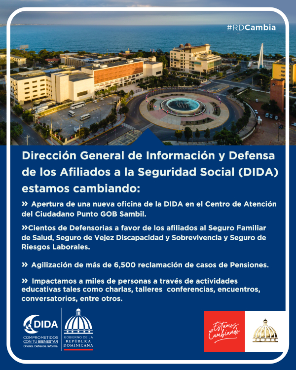 En la Dirección General de Información y Defensa de los Afiliados a la Seguridad Social (DIDA) estamos cambiando