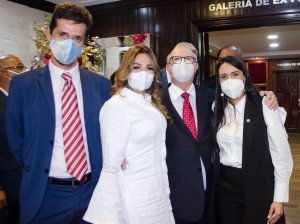 Carolina Serrata Méndez asistió al homenaje tributado al ex presidente Hipólito Mejía