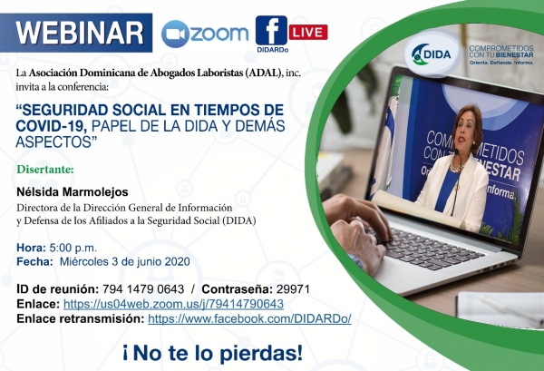 Invitación Webinar Directora Nélsida Marmolejos